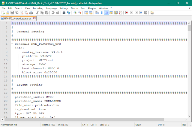 Download or Creating Mediatek Scatter files Download or Creating Mediatek Scatter files