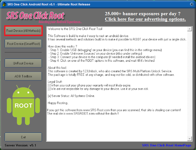 Cara Root Android Menggunakan SRS Root