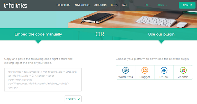 Infolinks Best Adsense alternative, join now